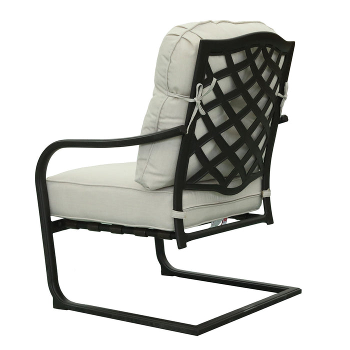 GFD Home - Spring Chair, Canvas Natural, Set of 2 - GreatFurnitureDeal