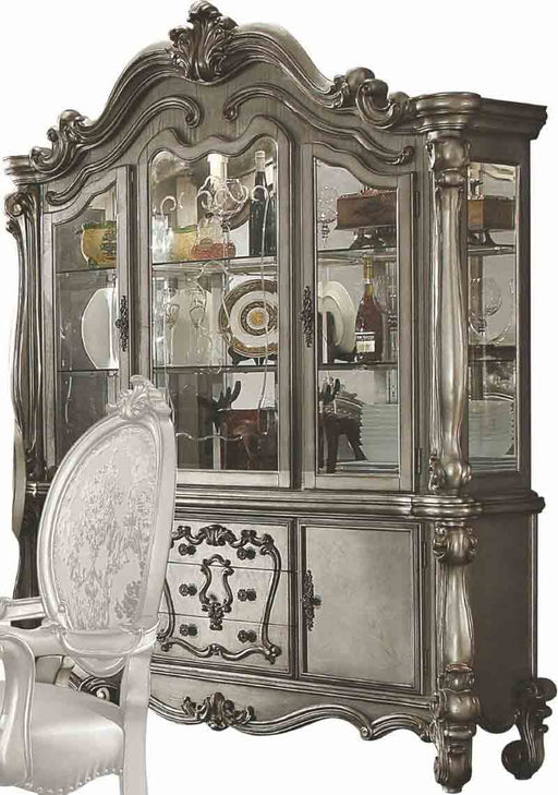 Acme Furniture - Versailles Antique Platinum Buffet with Hutch - 66824 - GreatFurnitureDeal