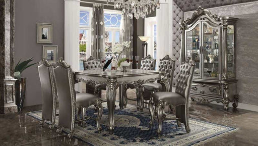 Acme Furniture - Versailles Antique Platinum 8 Piece Counter Height Dining Table Set - 66835-8SET