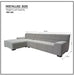 GFD Home - Sectional Sofa Light Grey - GreatFurnitureDeal
