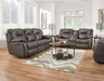 Southern Motion - Avalon Double Reclining 3 Piece Living Room Set in Empire Charcoal - 838-33-28-1838S-EMPIRE CHARCOAL