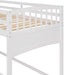 GFD Home - Stairway Twin XL Loft Bed with Twin Size Trundle and 3 Drawers, Storage, Desk, White - GreatFurnitureDeal