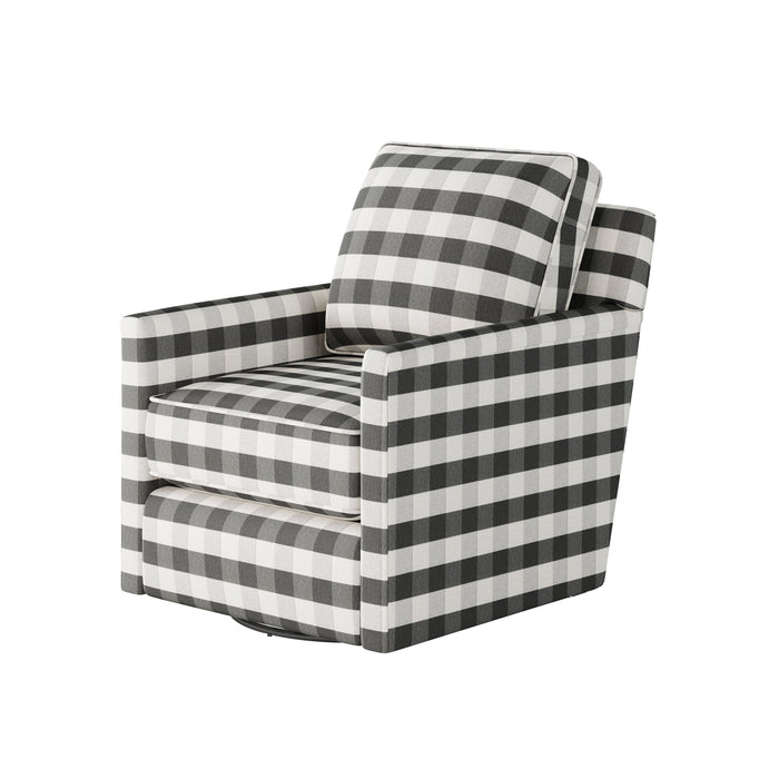Southern Home Furnishings - Brock Charcoal Swivel Glider Chair - 21-02G-C Brock Charcoal - GreatFurnitureDeal