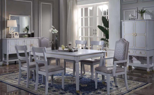 Acme Furniture - House Marchese 7 Piece Dining Room Set in Pearl Gray - 68860-7SET - GreatFurnitureDeal