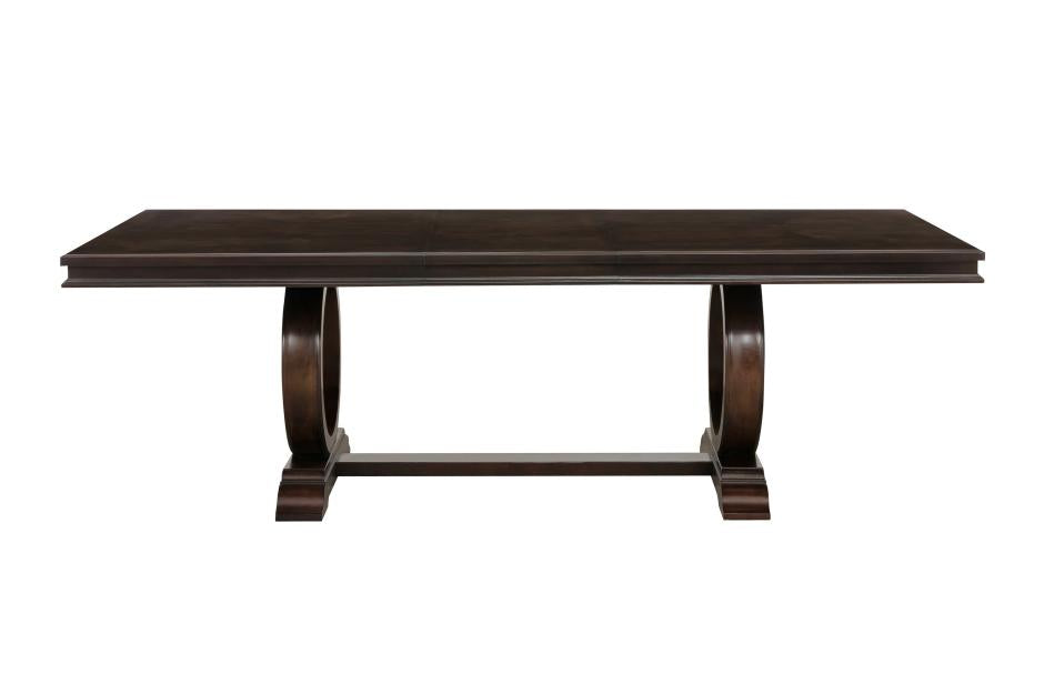 Homelegance - Oratorio Cherry Extendable Trestle Dining Table - 5562-96 - GreatFurnitureDeal