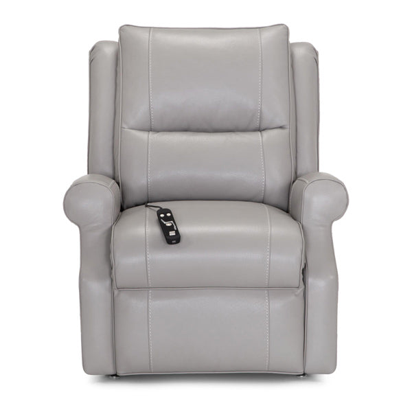 Franklin Furniture - Charles Leather Lift Chair - LM 90-06 Bison Light Gray - GreatFurnitureDeal