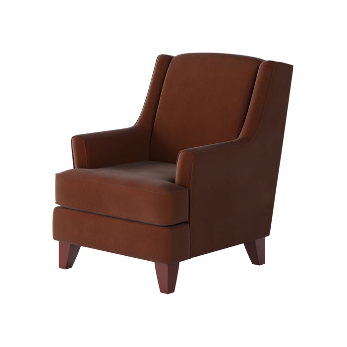 Southern Home Furnishings - Bella Burnt Orange Accent Chair - 260-C Bella Burnt Orange - GreatFurnitureDeal