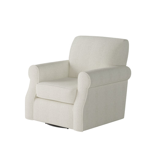 Southern Home Furnishings - Chanica Oyster Swivel Chair in Ivory - 602S-C Chanica Oyster - GreatFurnitureDeal