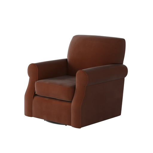 Southern Home Furnishings - Bella Burnt Orange Swivel Chair - 602S-C Bella Burnt Orange - GreatFurnitureDeal