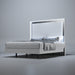 ESF Furniture - Wave 6 Piece King Bedroom Set in White - WAVEKSBEDEHITE-6SET - GreatFurnitureDeal