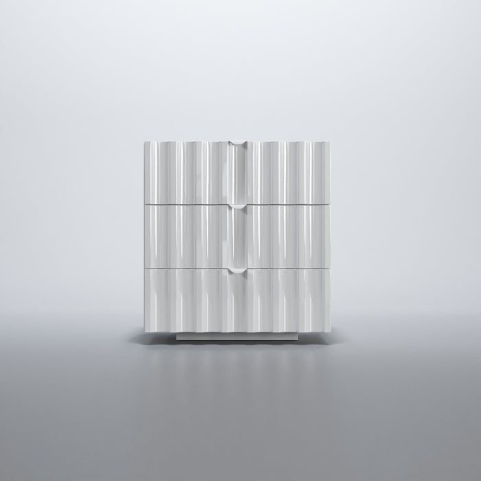 ESF Furniture - Orion 6 Piece Queen Bedroom Set in White with Light - ORIONQS-6SET - GreatFurnitureDeal