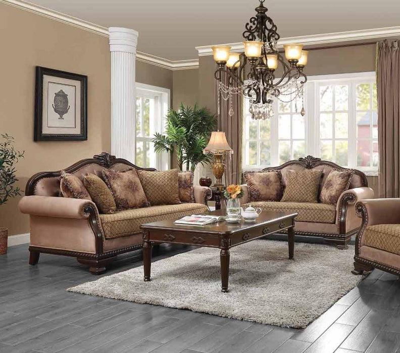 Acme Furniture - Chateau De Ville 2 Piece Living Room Set in Espresso - 58265-66 - GreatFurnitureDeal