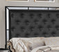 GFD Home - Madison Full 5-N Pc Upholstery Bedroom Set Made With Wood in Black - GreatFurnitureDeal