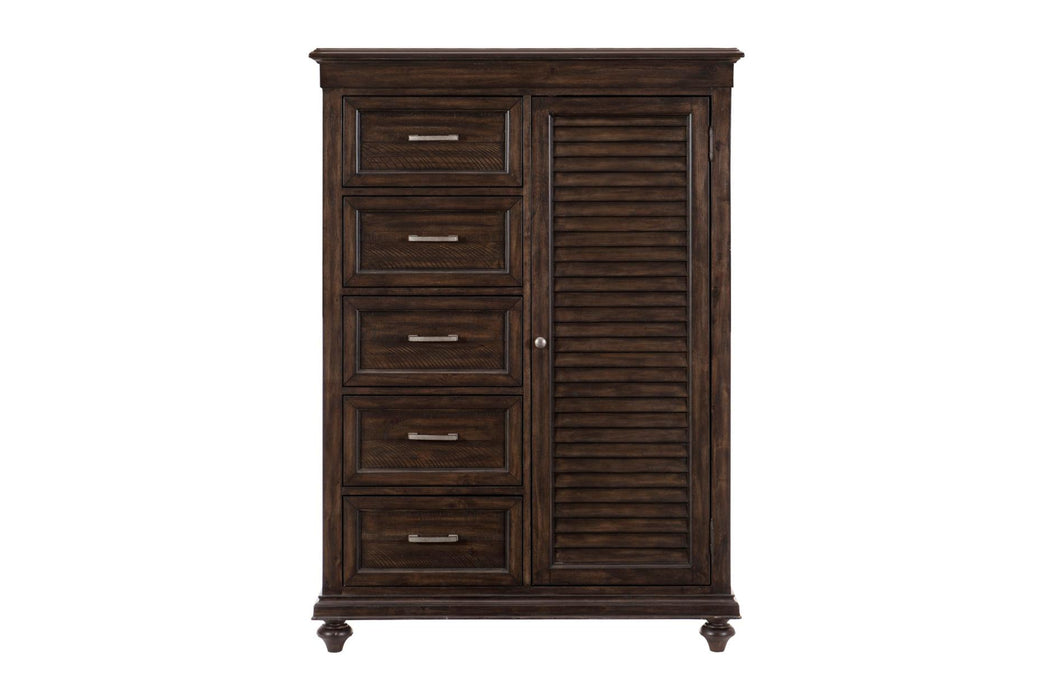 Homelegance - Cardano Wardrobe Chest in Driftwood Charcoal - 1689-10