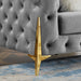 GFD Home - grey velvet sofa - GreatFurnitureDeal