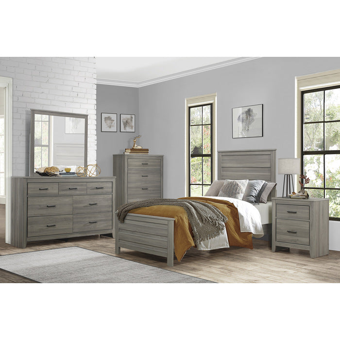 Homelegance - Waldorf 3 Piece Queen Bedroom Set in Dark gray - 1902-1-3SET - GreatFurnitureDeal