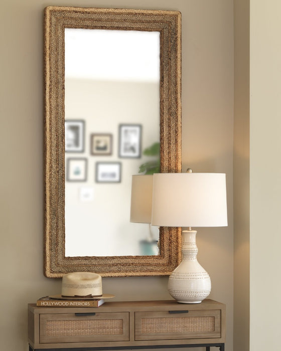 Jamie Young Company - Evergreen Rectangle Mirror in Natural Braided Seagrass - 6EVER-RECTSG