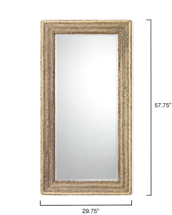 Jamie Young Company - Evergreen Rectangle Mirror in Natural Braided Seagrass - 6EVER-RECTSG