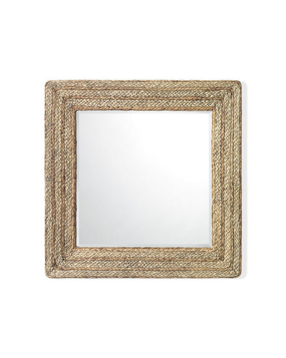 Jamie Young Company - Evergreen Square Mirror in Natural Braided Seagrass - 6EVER-SQSG - GreatFurnitureDeal