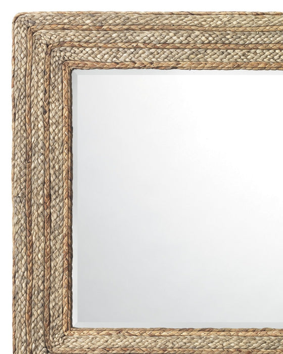 Jamie Young Company - Evergreen Square Mirror in Natural Braided Seagrass - 6EVER-SQSG
