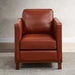 GFD Home - Elizabeth Top Grain Leather Arm Chair - GreatFurnitureDeal