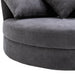 GFD Home - Orisfur. 360° Swivel Accent Barrel Chair with Storage Ottoman & 4 Pillows, Modern Linen Leisure Chair Round Accent for Living Room - GreatFurnitureDeal