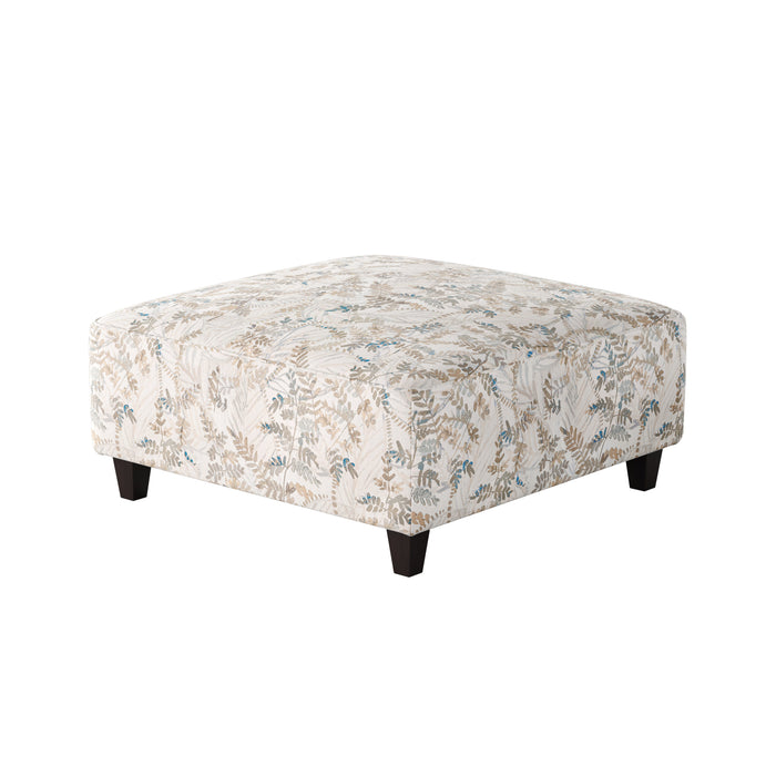 Southern Home Furnishings - Fetty Citrus 38"Cocktail Ottoman in Multi - 109-C Fetty Citrus