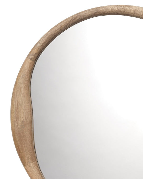 Jamie Young Company - Organic Round Mirror in Natural Wood - 6ORGA-MINA