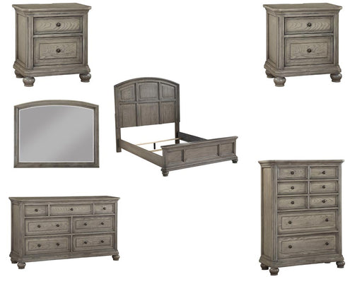 Acme Furniture - Kiran 6 Piece Eastern King Bedroom Set In Gray - 22067EK-6SET - GreatFurnitureDeal