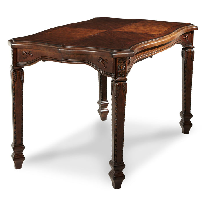AICO Furniture - Windsor Court 5 Piece Gathering Table Set in Vintage Fruitwood - 70000-54-5SET