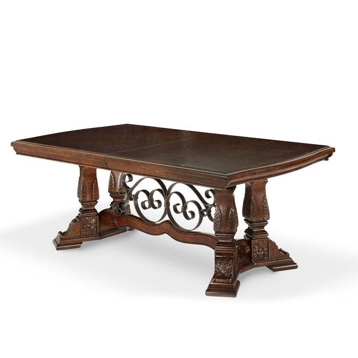 AICO Furniture - Windsor Court Rectangular Dining Table in Vintage Fruitwood - 70002-54