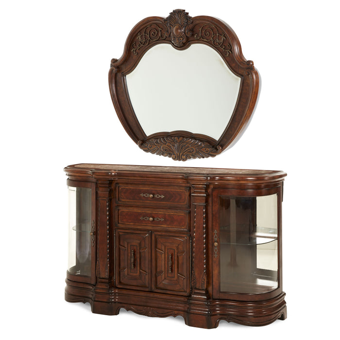 AICO Furniture - Windsor Court Sideboard with Mirror - 70007-67-54 - GreatFurnitureDeal
