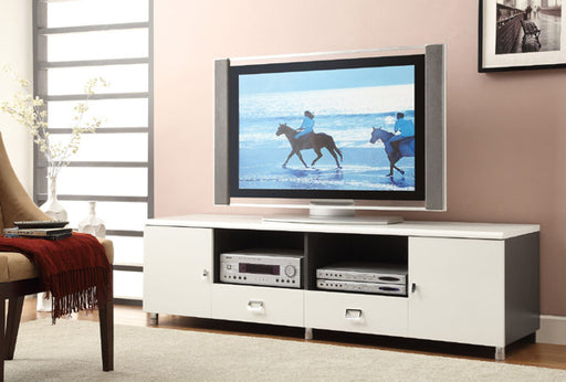 Coaster Furniture - White TV Console - 700910 - GreatFurnitureDeal