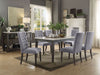 Acme Furniture - Peregrine 8 Piece Dining Room Set in White Marble & Gray Oak - 70165-8SET - GreatFurnitureDeal