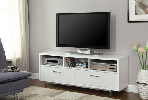 Coaster Furniture - 701972 White Storage Tv Console - 701972