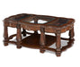 AICO Furniture - Windsor Court Cocktail Table in Vintage Fruitwood - 70201-54 - GreatFurnitureDeal