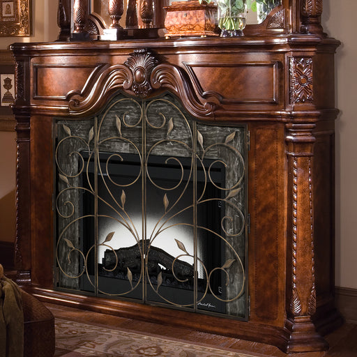 Aico furniture - Windsor Court Fireplace With Insert - 70220-54 - GreatFurnitureDeal