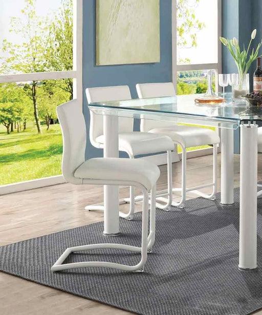 Acme Furniture - Gordie White PU Counter Height Chair (Set-2) - 70252 - GreatFurnitureDeal