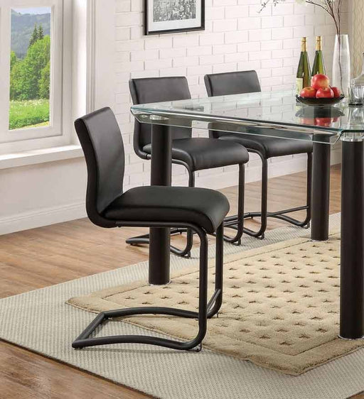 Acme Furniture - Gordie Black PU Counter Height Chair (Set-2) - 70257