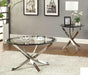 Coaster Furniture - Black-Chrome End Table - 702587 - GreatFurnitureDeal