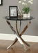 Coaster Furniture - 702588 Black/Chrome 3 Piece Occasional Table Set- 702588-3SET
