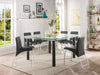 Acme Furniture - Gordie Black PU & Chrome Counter Height Chair (Set-2) - 70258 - Dining Room Set