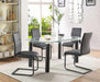 Acme Furniture - Gordie Black & Clear Glass Dining Table - 70265