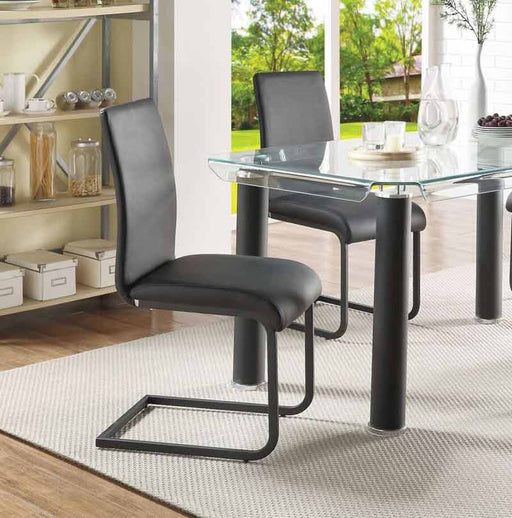 Acme Furniture - Gordie Black PU Side Chair (Set-2) - 70267 - GreatFurnitureDeal