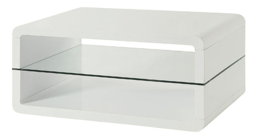 Coaster Furniture - 703268 Glossy White Coffee Table - 703268