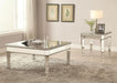 Coaster Furniture - Silver Mirror Panel Coffee Table - 703938