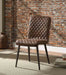 Acme Furniture - Millerton Vintage Chocolate TGL & Antique Black Side Chair (Set-2) - 70423 - GreatFurnitureDeal