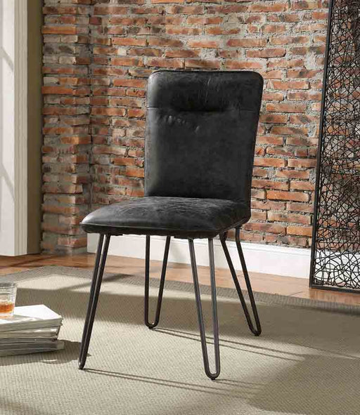 Acme Furniture - Orchards Antique Ebony TGL & Antique Black Side Chair (Set-2) - 70424
