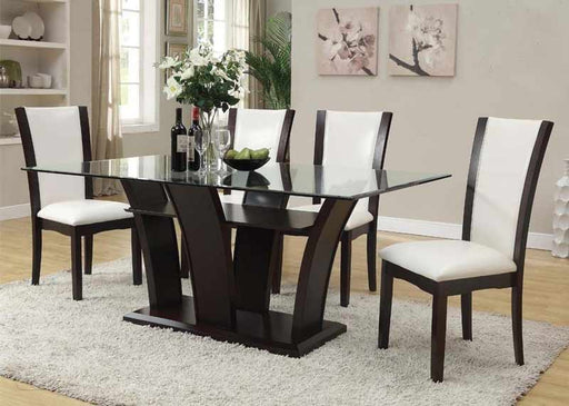 Acme Furniture - Malik Rectangular Dining Table with 4 Side Chairs in Espresso - 70505-5set - GreatFurnitureDeal
