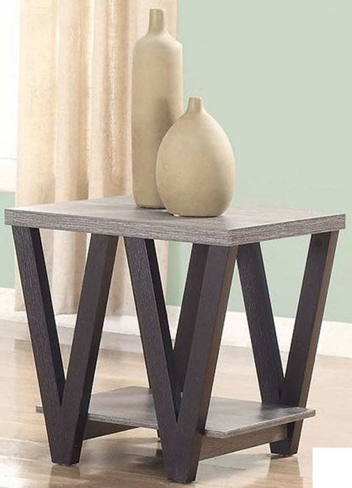 Coaster Furniture - Antique Grey and Black 2 Piece Occasional Table Set - 705398-S2 - End Table